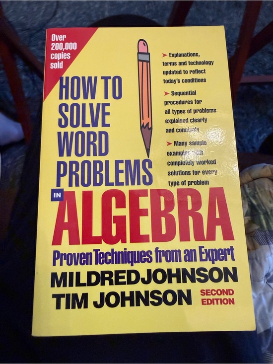 Other - How to Solve Word Problems in Algebra Paperback Book